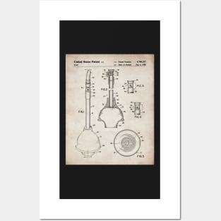 Toilet Plunger Patent - Housewarming Bathroom Art - Antique Posters and Art